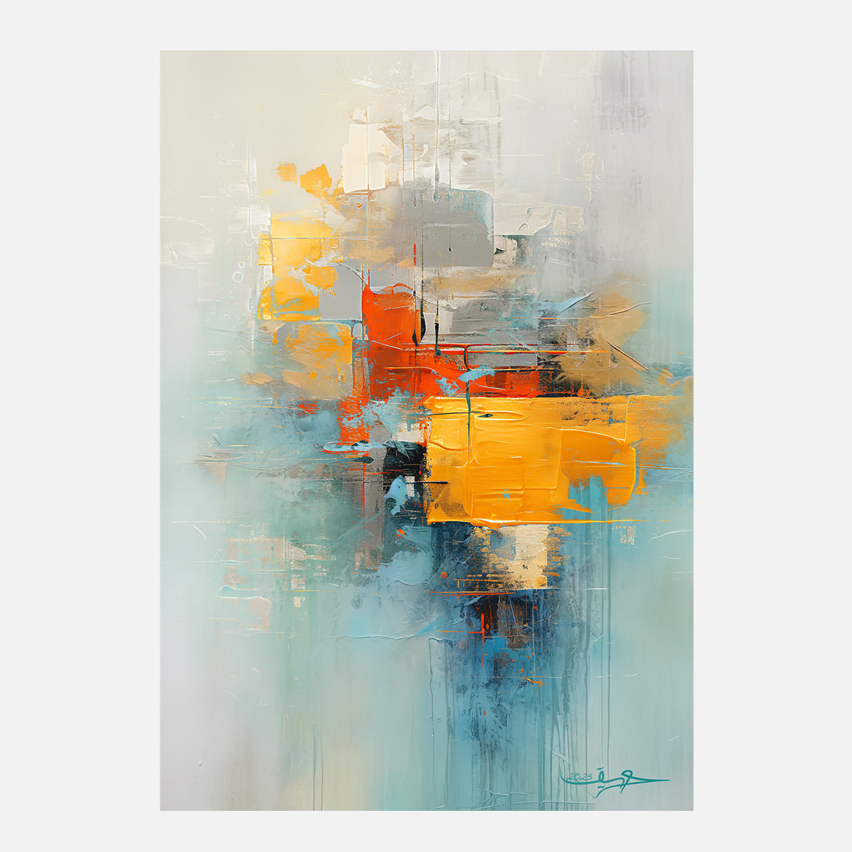 キャンバスアクリル抽象画（原画） 「untitled」 - Artist 紫乃